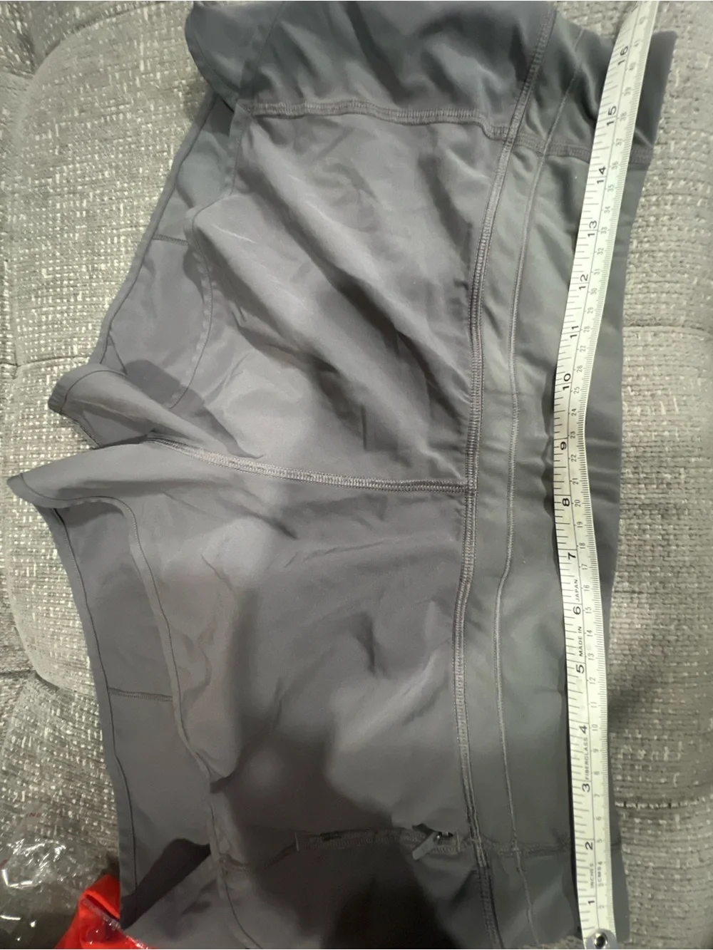 Crz yoga High-Rise Gray Bike Shorts for Women.  K35